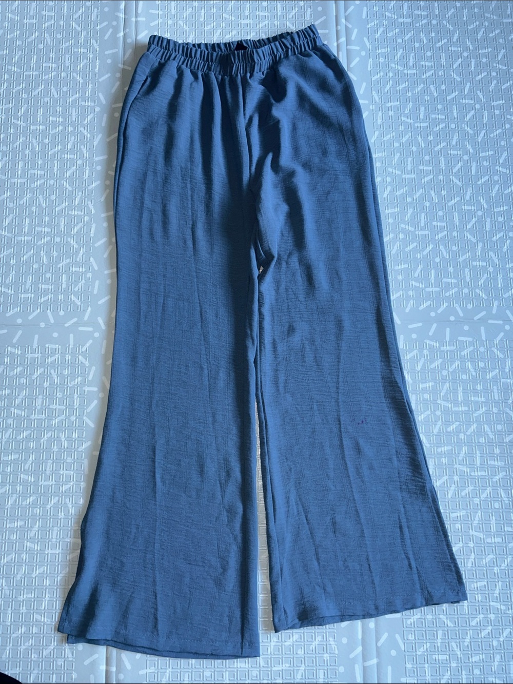 Wide-Leg Women's Pants in Navy Blue